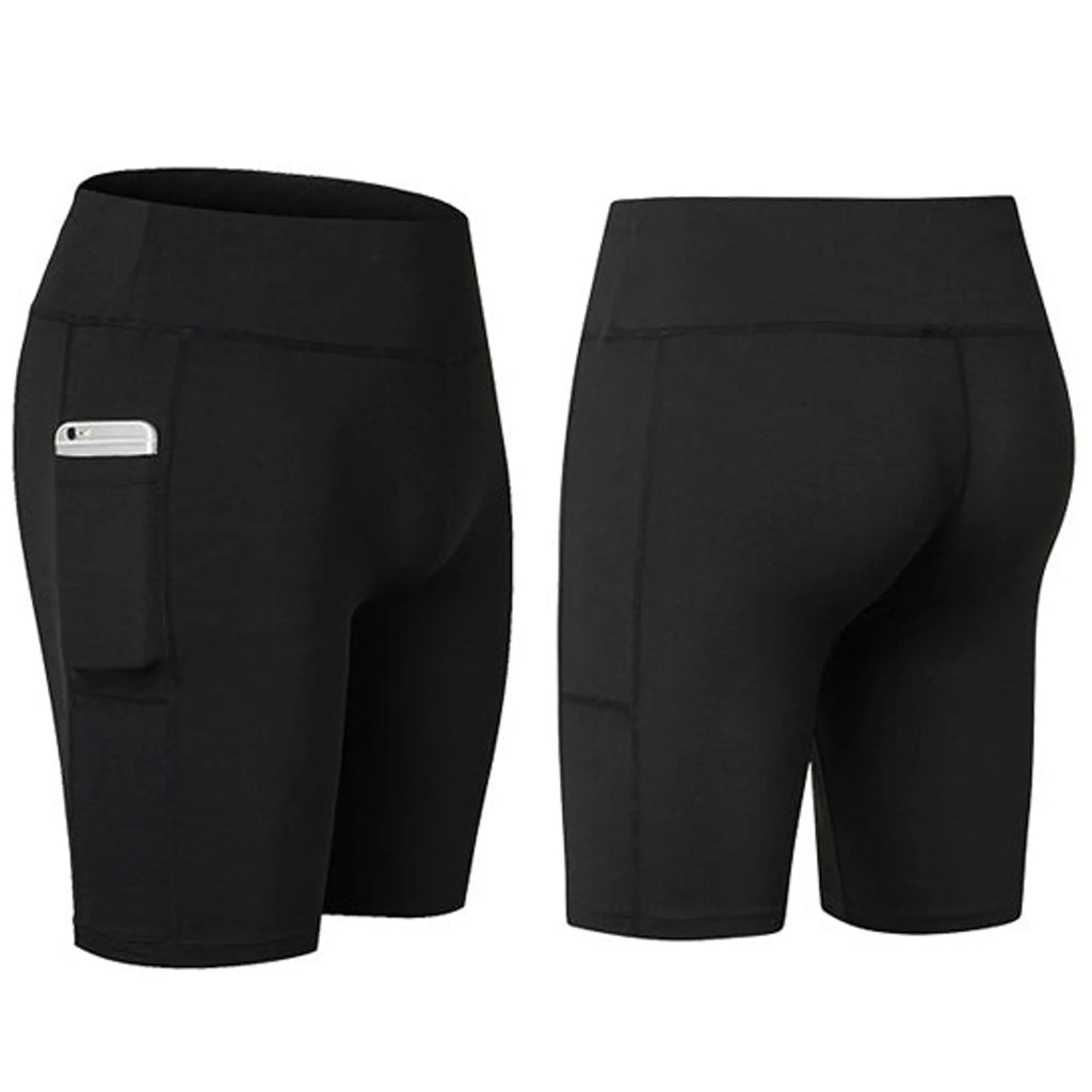 All Seasons Yoga Shorts Stretchable With Phone Pocket - Pack Of: 1
