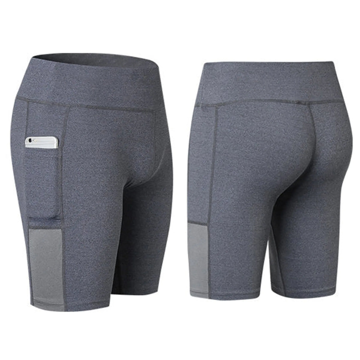 All Seasons Yoga Shorts Stretchable With Phone Pocket - Pack Of: 1