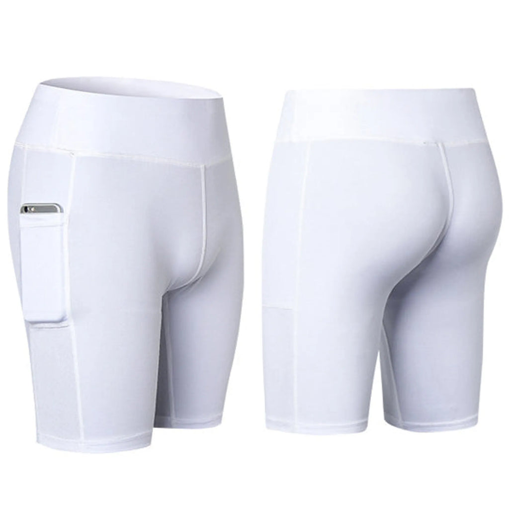 All Seasons Yoga Shorts Stretchable With Phone Pocket - Pack Of: 1