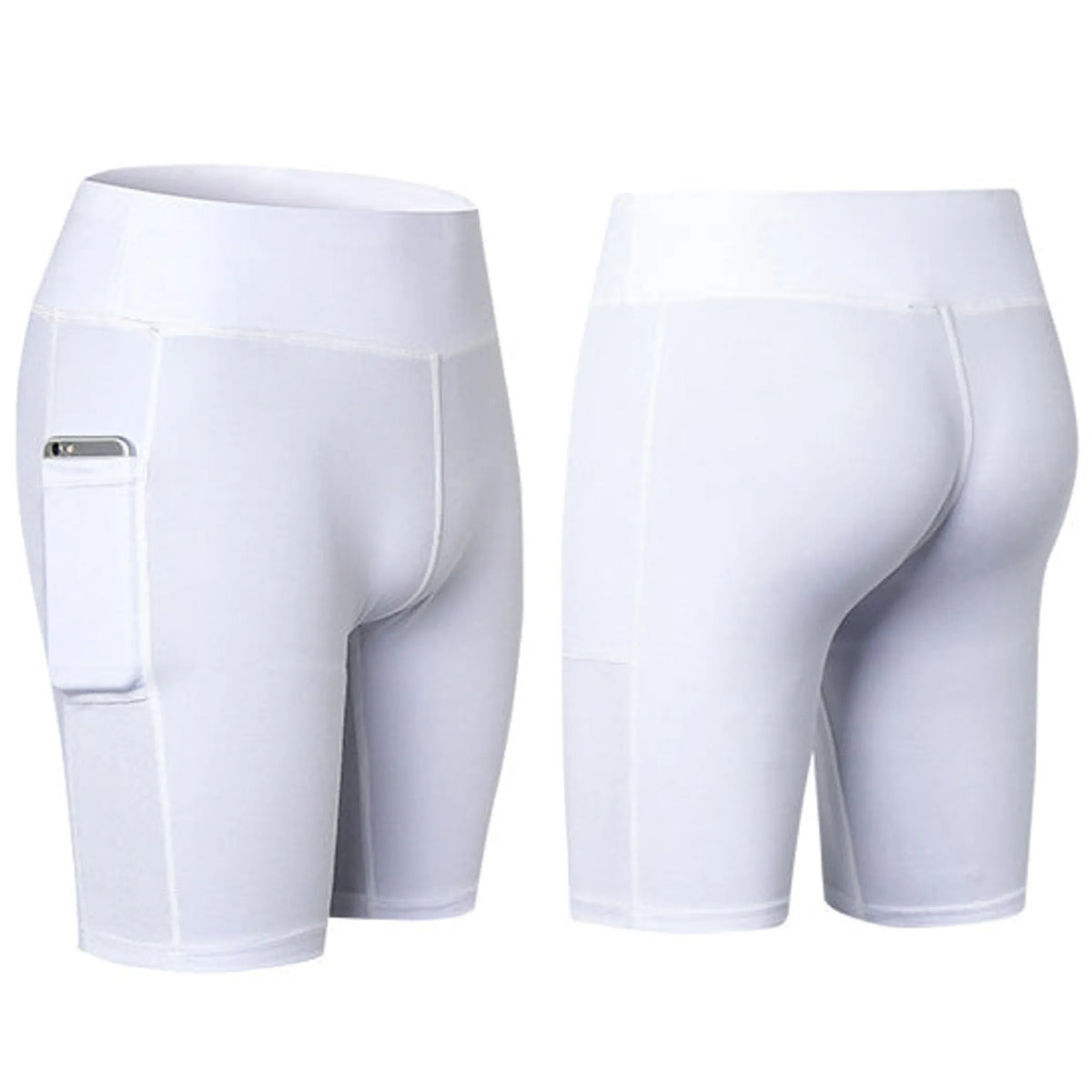 All Seasons Yoga Shorts Stretchable With Phone Pocket - Pack Of: 1