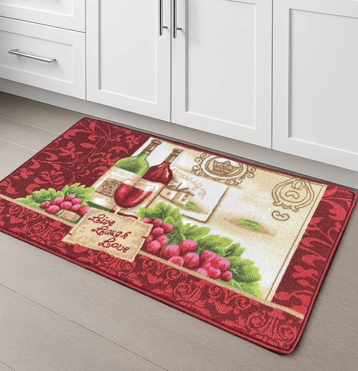Washable Kitchen Mat With Non-Slip Backing