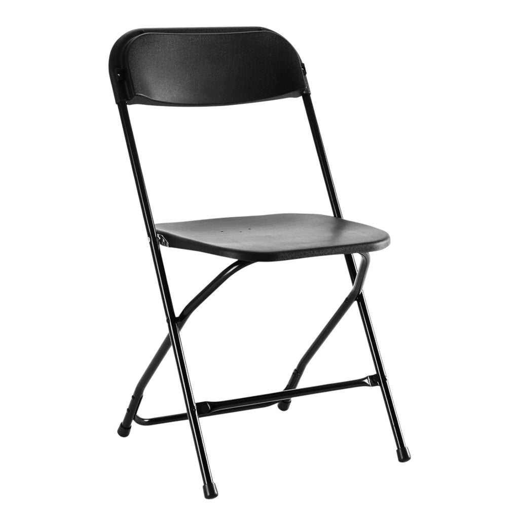 Set of Six Metal Outdoor Folding Stacking Dining Chairs