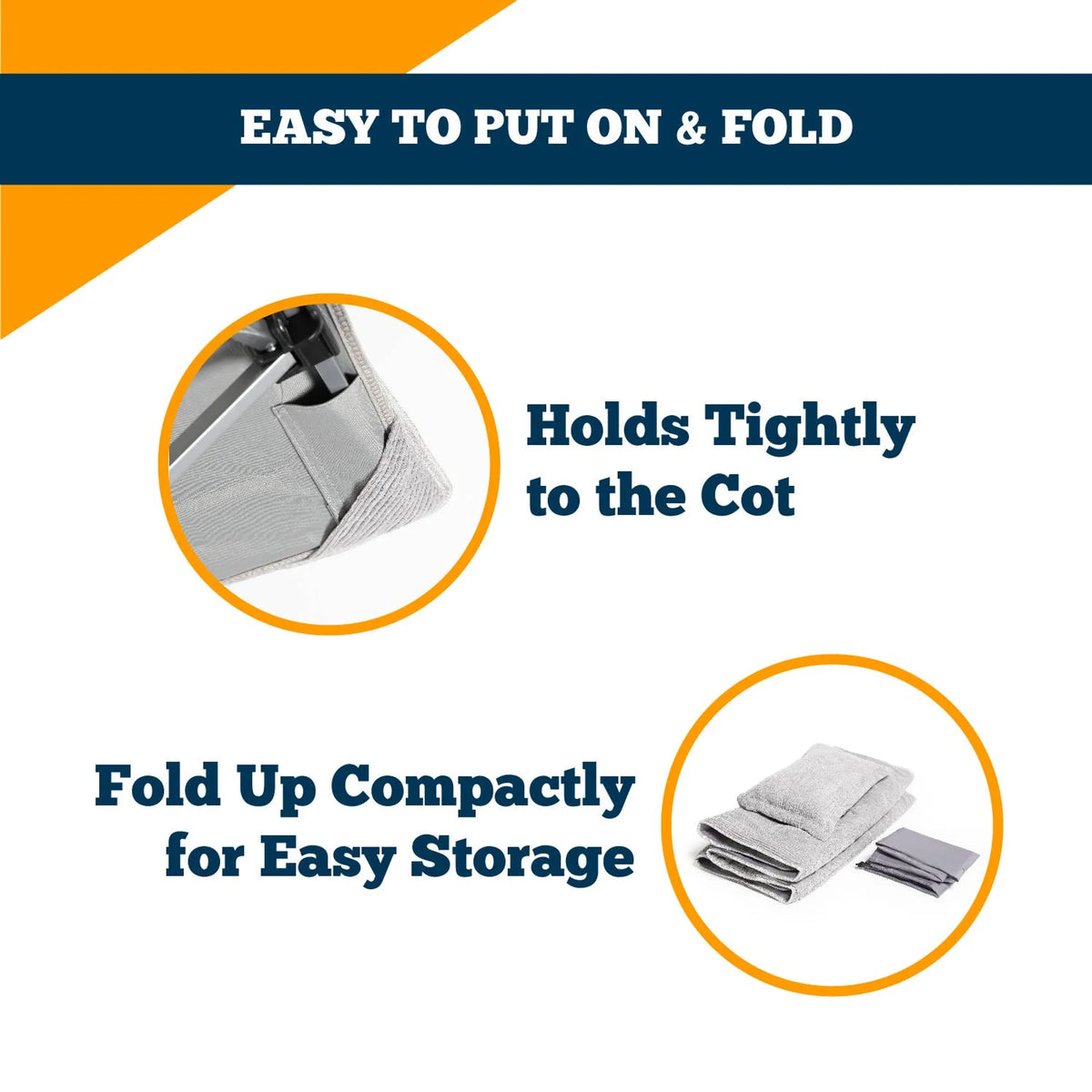 Alpcour Camping Cot Mattress Pad and Pillow