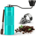 Manual Coffee Grinder Stainless Steel Conical Burr Coffee Grinder Manual with Adjustable Setting Double Bearing Hand Espresso Grinder Perfect for Home