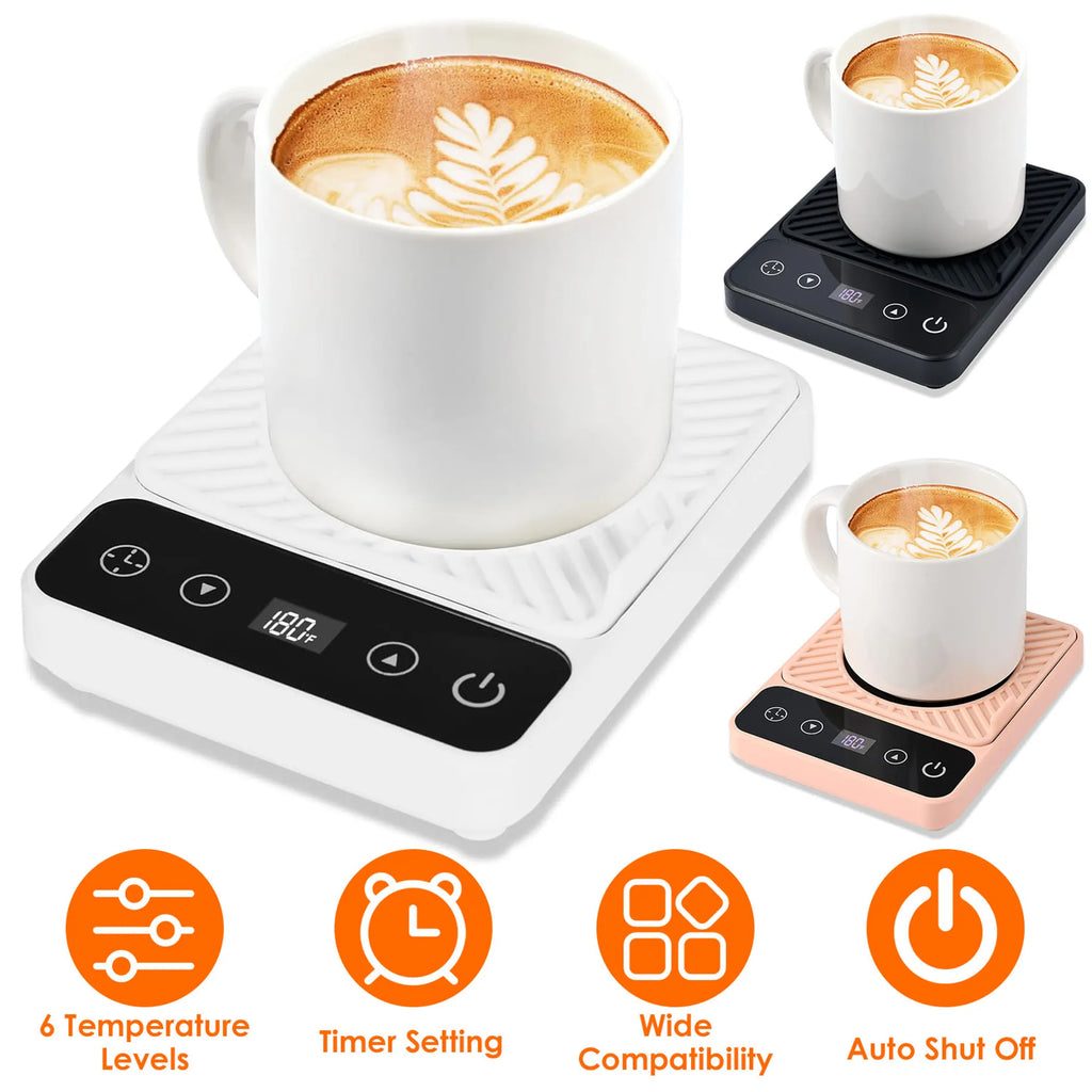 Desktop Electric Mug Warmer Auto Shut Off Timer