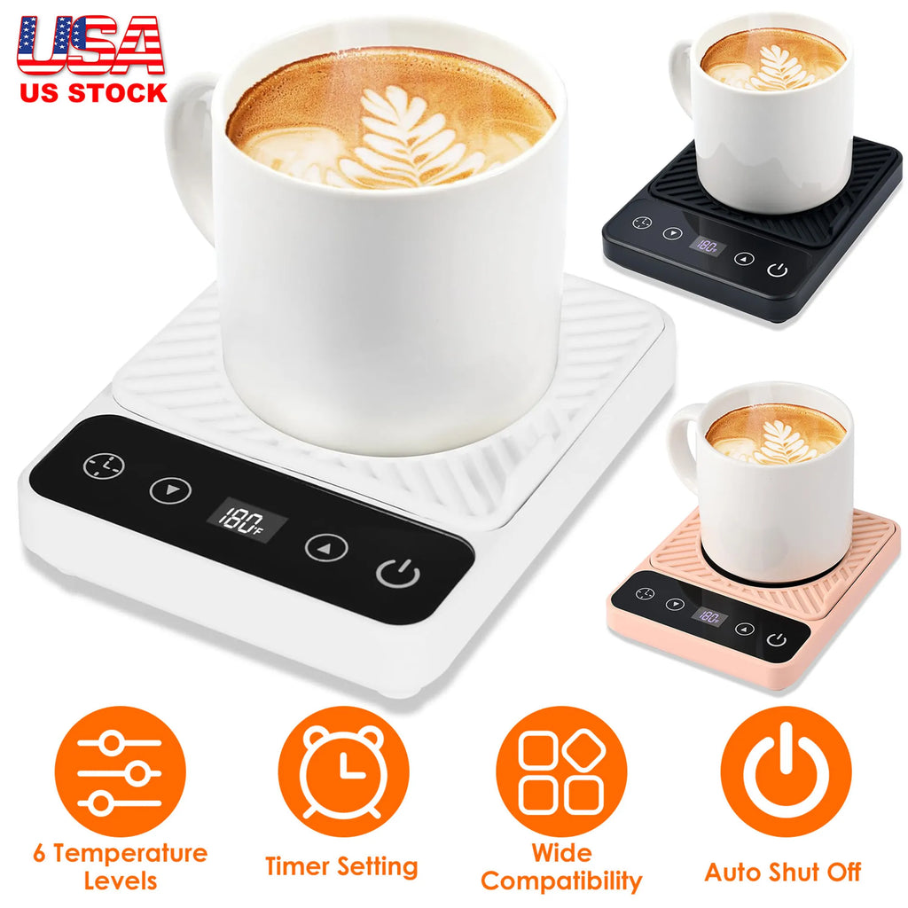 Desktop Electric Mug Warmer Auto Shut Off Timer