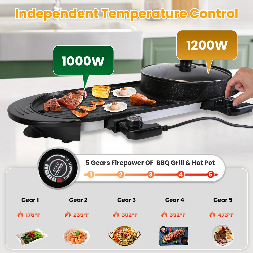 2 in 1 Electric Hot Pot