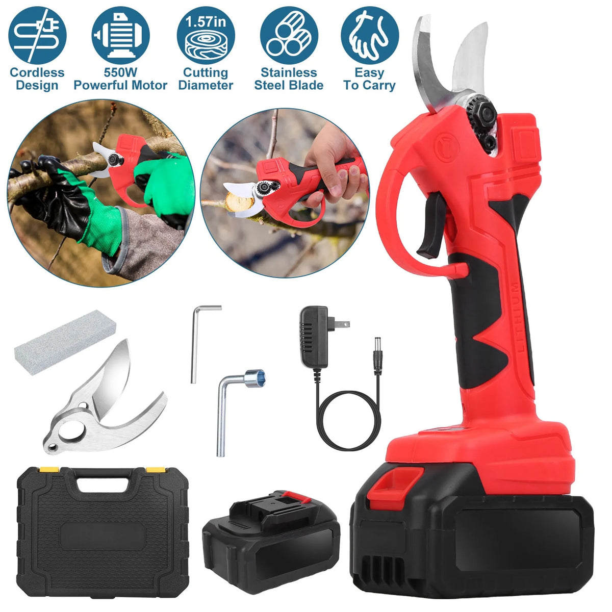 21V Cordless Electric Pruning