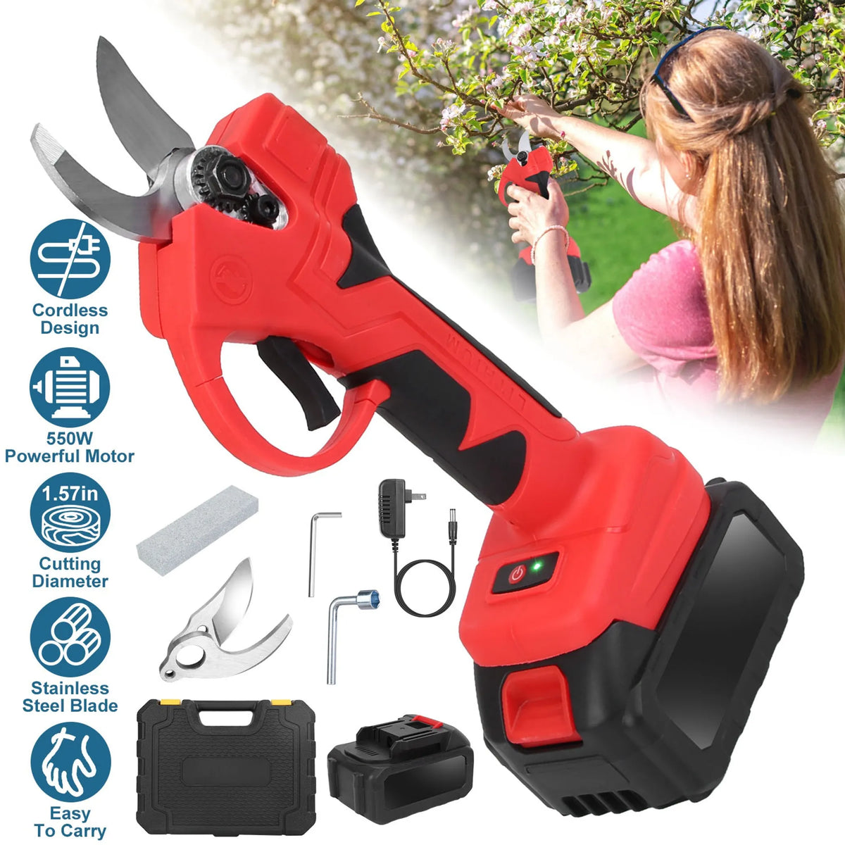 21V Cordless Electric Pruning
