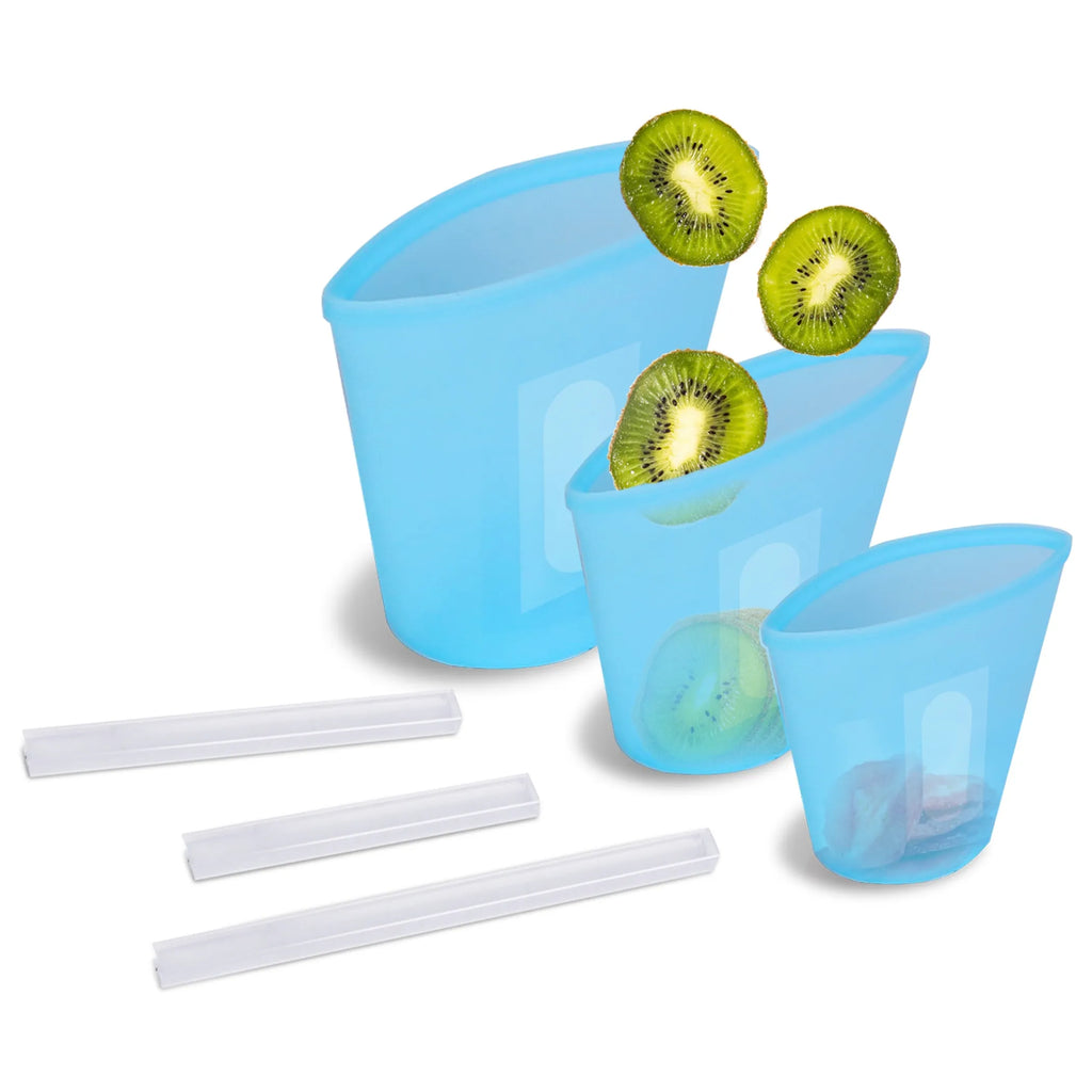 3Pcs Silicone Food Storage Bag