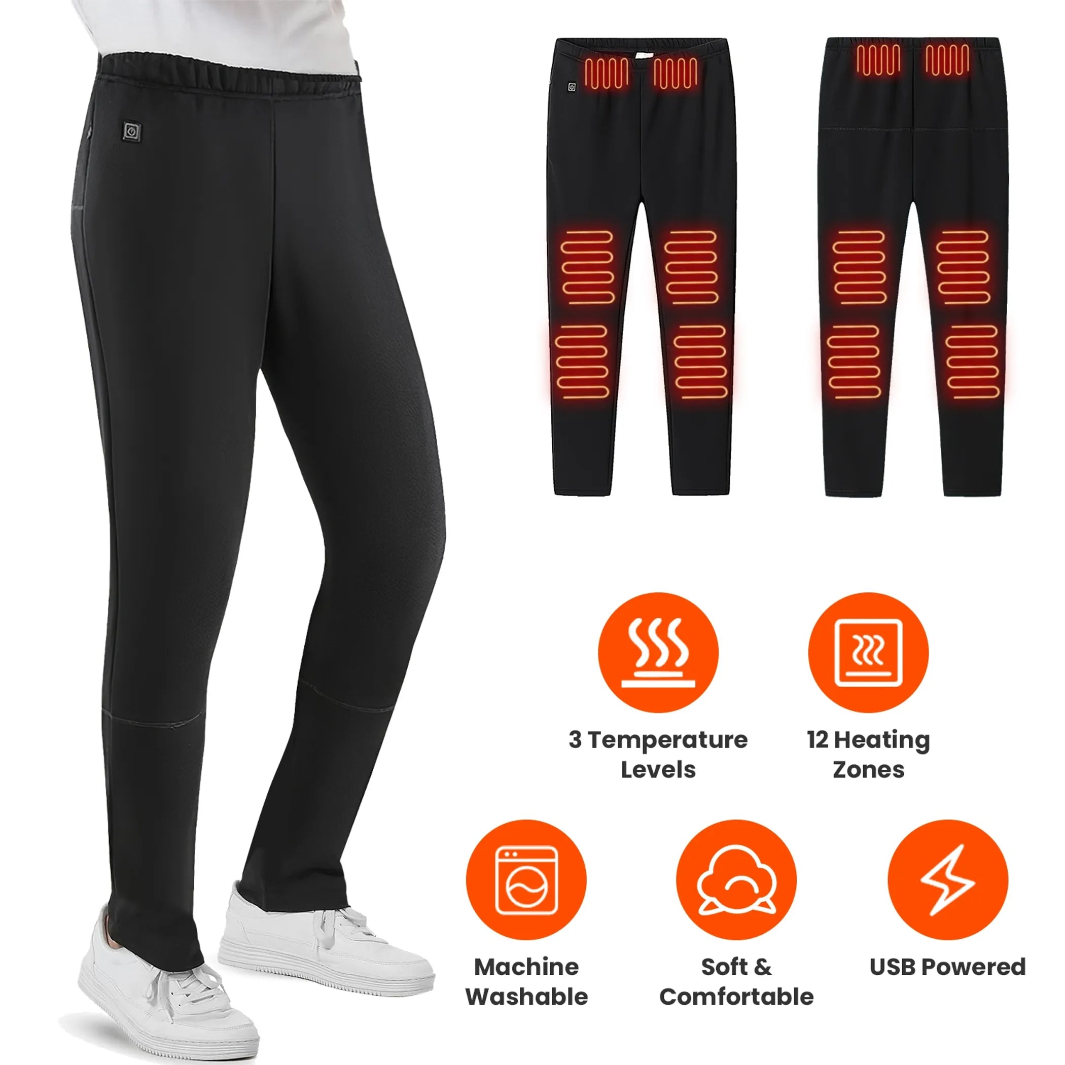 Winter Heated Pants for Men Women