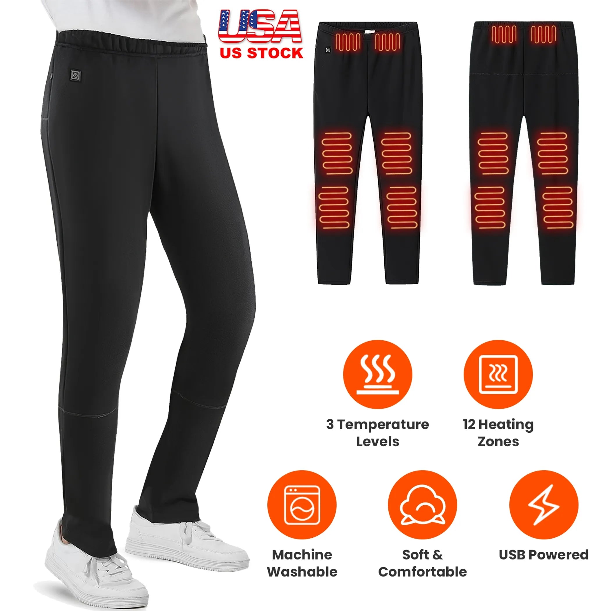 Winter Heated Pants for Men Women