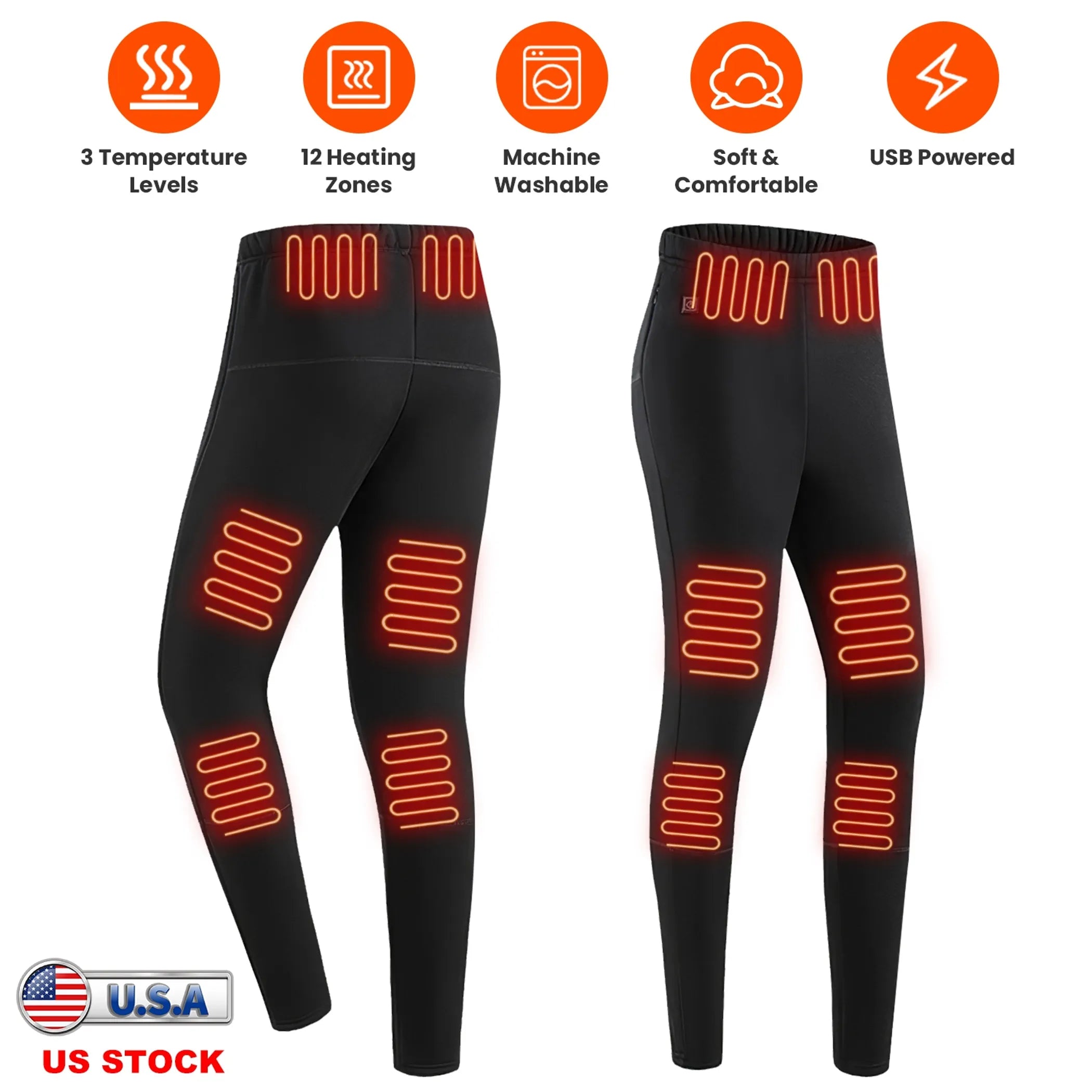 Winter Heated Pants for Men Women
