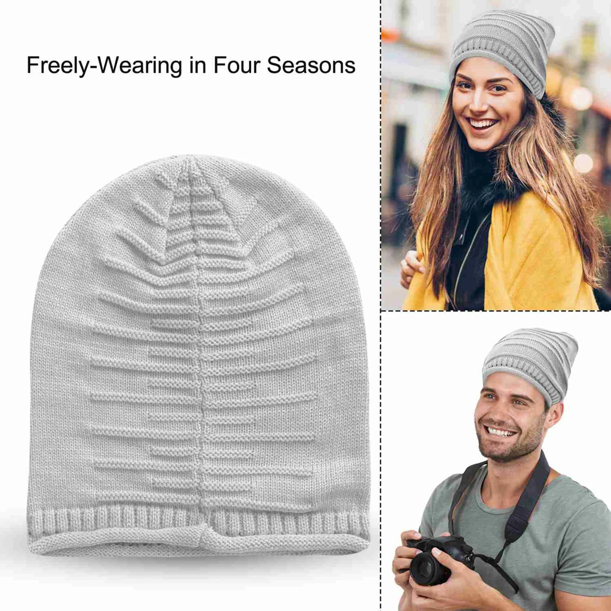 Unisex Knit Beanie Hat Winter Warm Hat