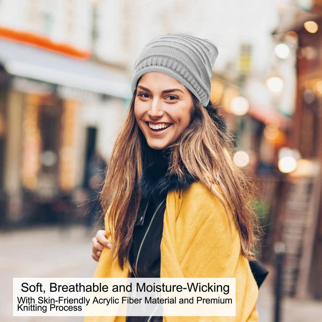 Unisex Knit Beanie Hat Winter Warm Hat