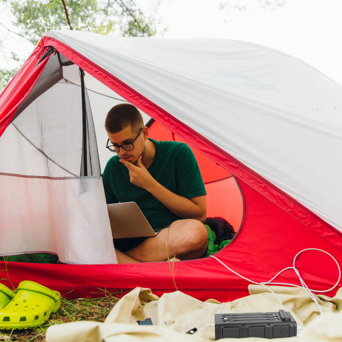 50000mAh Solar Power Bank Portable Fast Charger