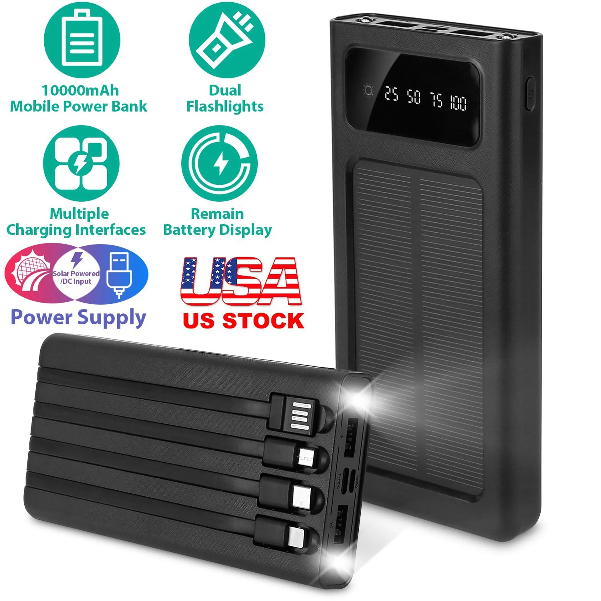 Portable Power Bank Solar Power