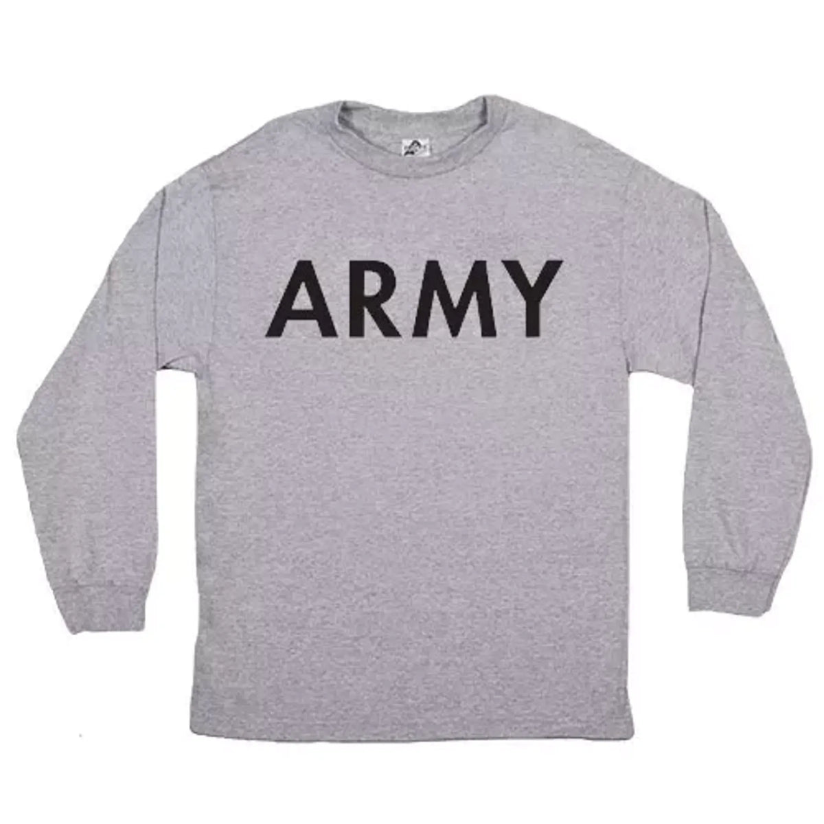 Army Long Sleeve T-Shirt Grey Small
