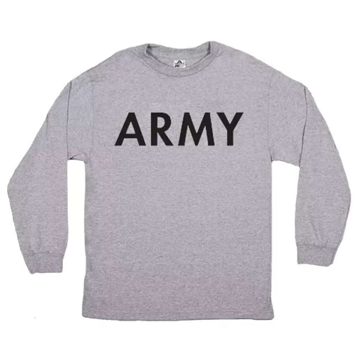 Army Long Sleeve T-Shirt Grey Small