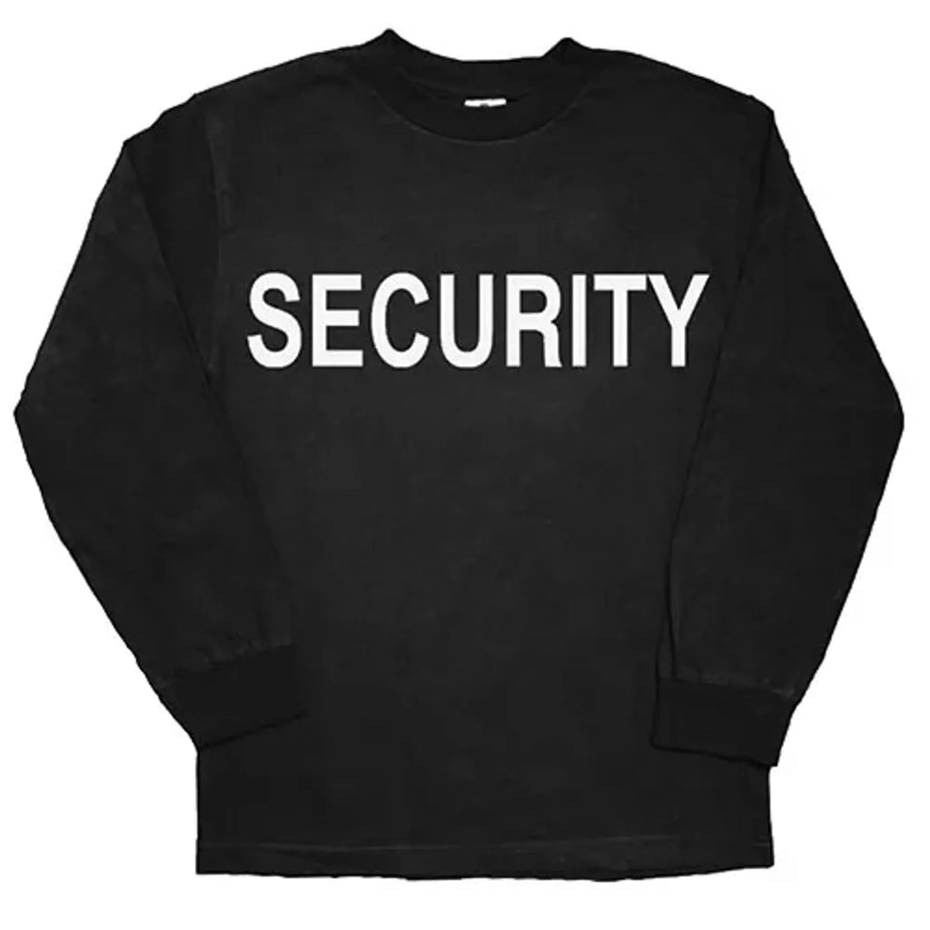 Security Long Sleeve T-Shirt Black Small