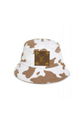 Upcycled Cow Print Bucket Hat