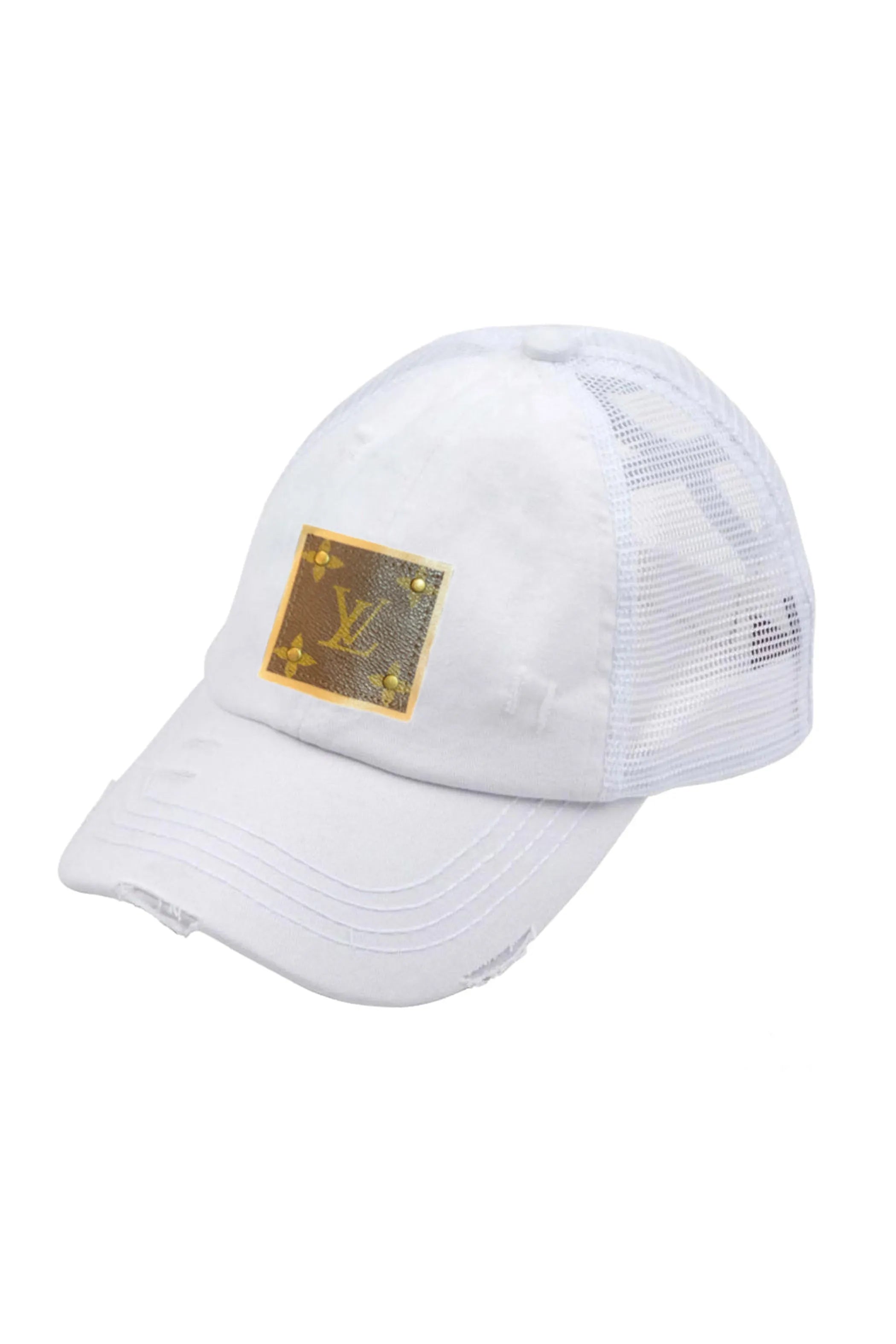 Upcycled Distressed Trucker Cap
