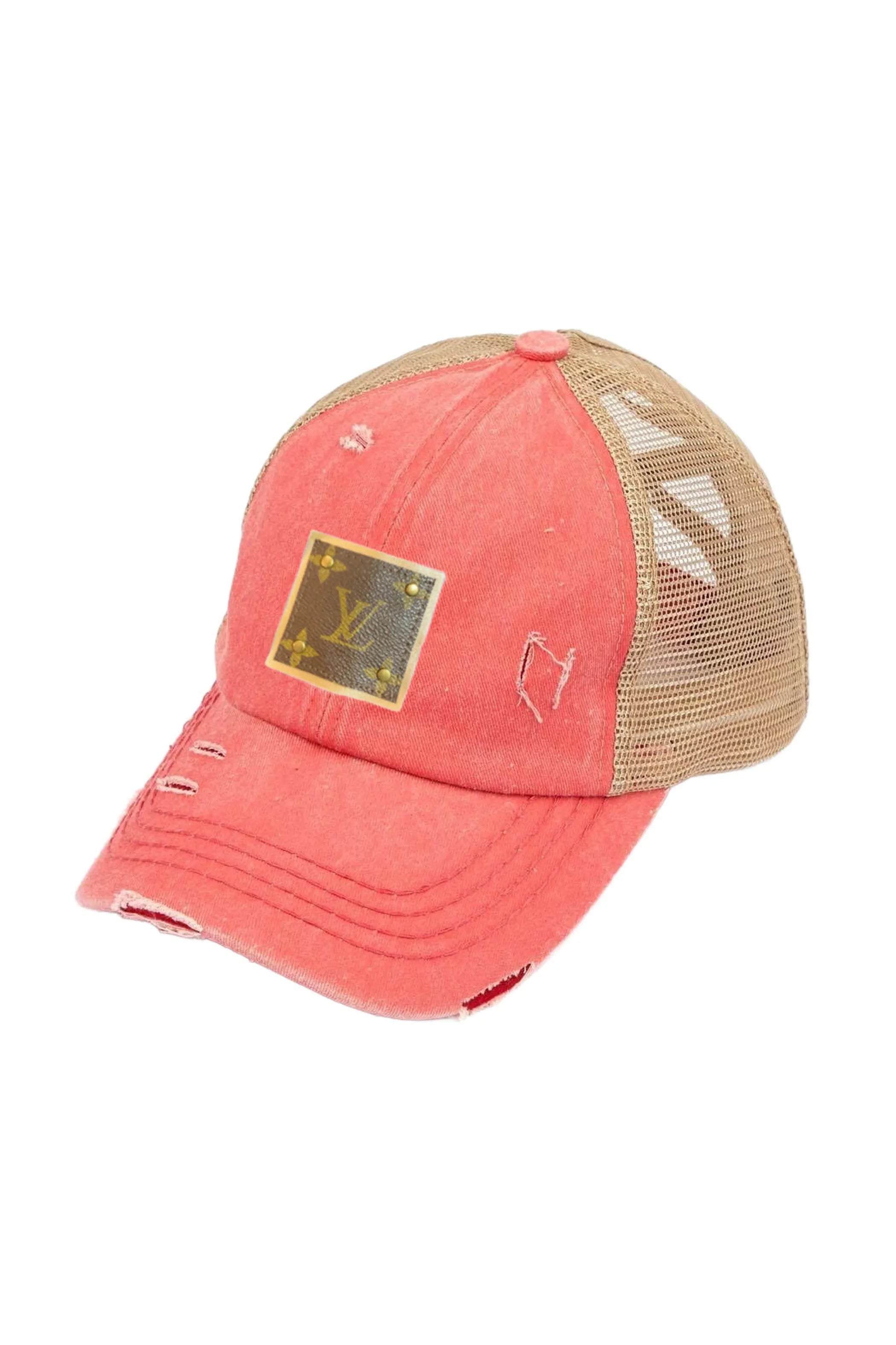 Upcycled Distressed Trucker Cap